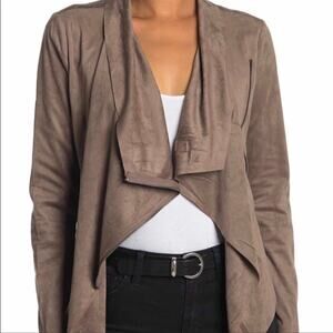 Vigoss | Faux-suede asymmetrical jacket Size S